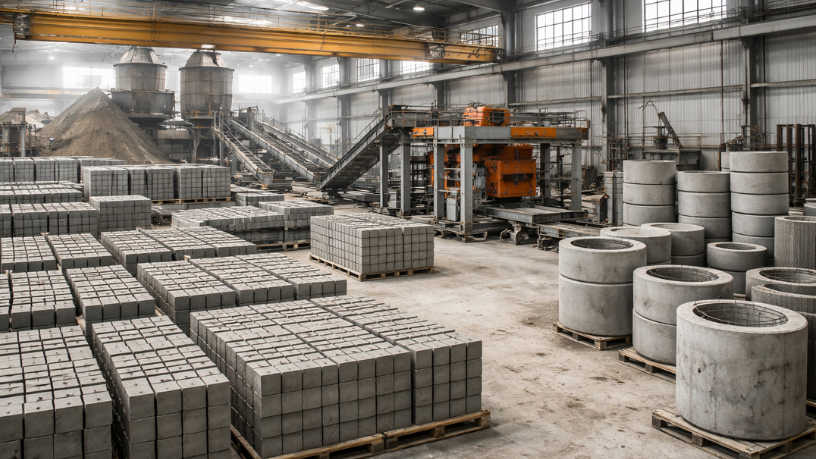 Descubra com Valderci Malagosini Machado os ganhos de eficiência da automatização em fábricas de artefatos de cimento.